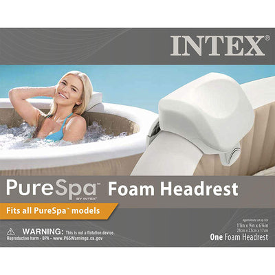 Intex PureSpa Plus Greystone Inflatable Hot Tub, 94x28", with 4 Headrest Pillows