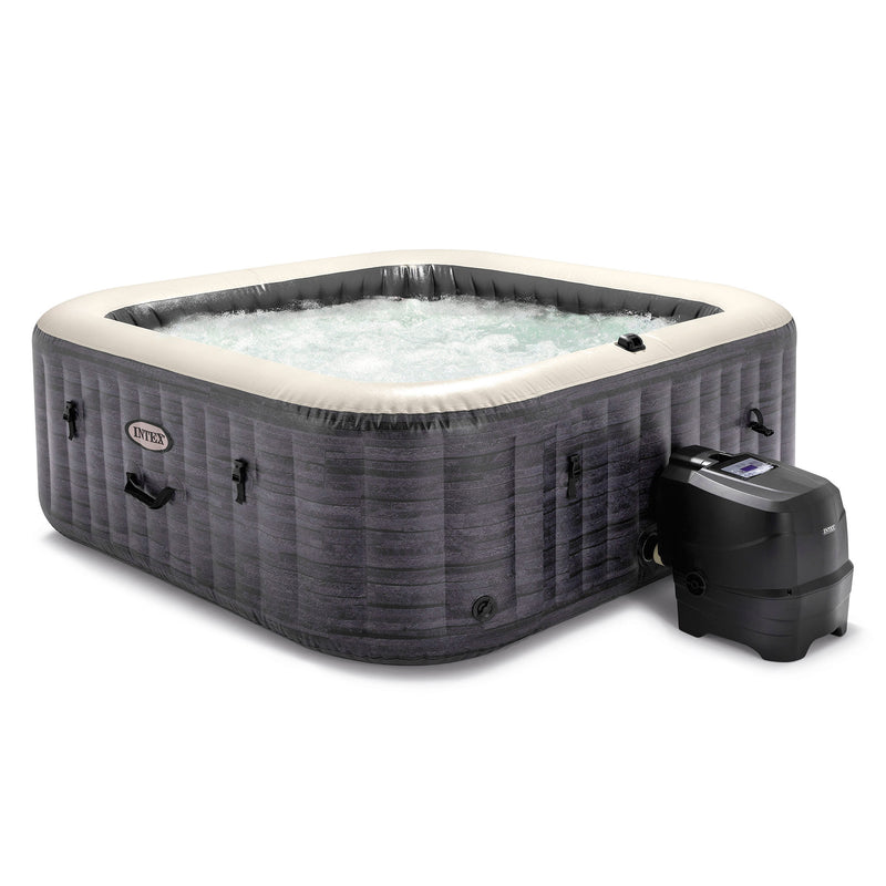 Intex PureSpa Plus Greystone Inflatable Hot Tub, 94 x 28", w/ Cup Holder 4-Pack