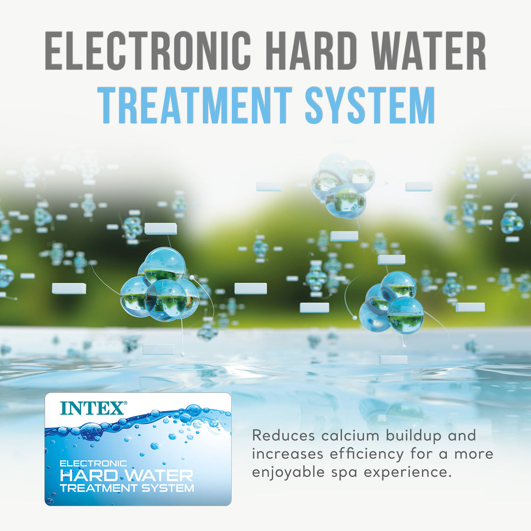 Intex PureSpa Plus Inflatable Bubble Jet Hot Tub & Replacement Filters (8 Pack)