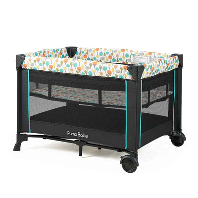 Pamo Babe Bassinet Nursery Center Play Yard Crib with Changing Table, Orange - VMInnovations