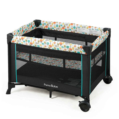 Pamo Babe Bassinet Nursery Center Play Yard Crib with Changing Table, Orange - VMInnovations