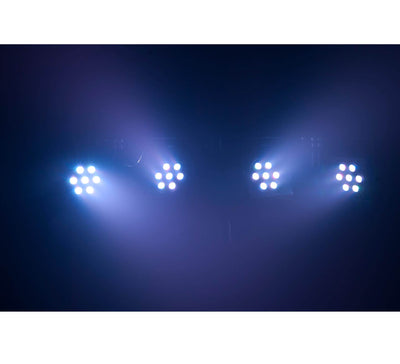 2) Chauvet DJ 4BAR TRI USB LED DMX Wash Light Bar Systems w/ Stands + Travel Bag