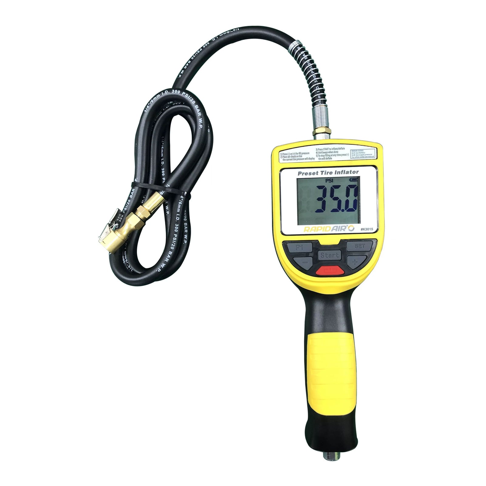 RapidAir K3015 Automatic Shutoff 175 PSI Digital Tire Inflator Gauge (Used) - VMInnovations