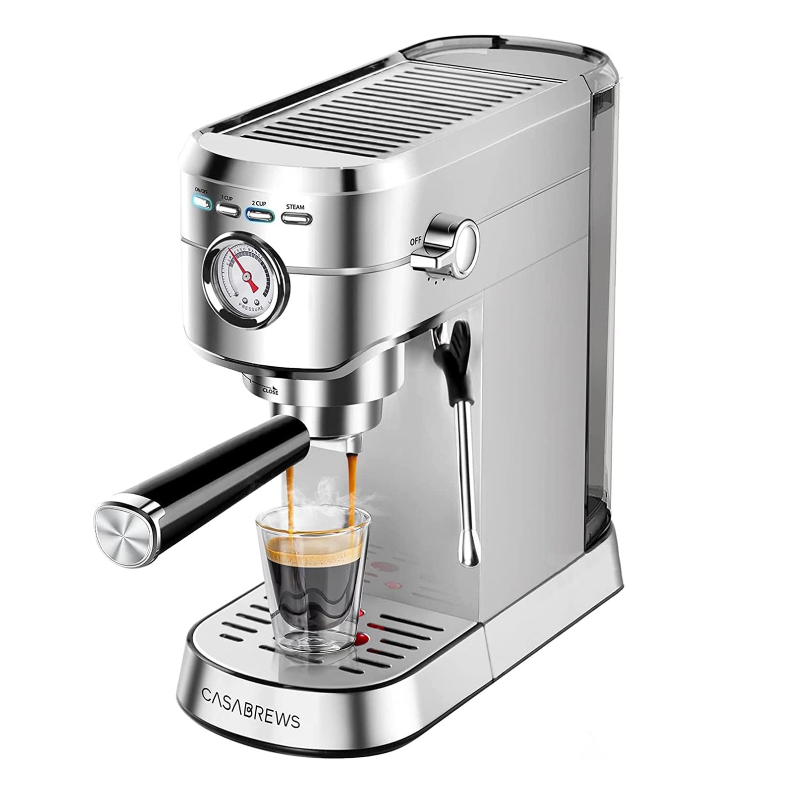 Sincreative Casabrews 20 Bar Brushed Stainless Steel Espresso Machine (Open Box) - VMInnovations