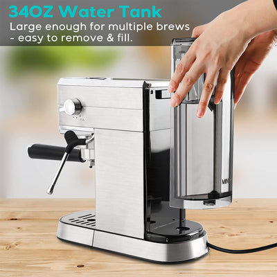 Sincreative Casabrews 20 Bar Brushed Stainless Steel Espresso Machine (Open Box) - VMInnovations