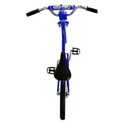 TRACER Logan 20 In Hi-Ten Steel Framed Freestyle BMX Style Beginners Bike, Blue - VMInnovations