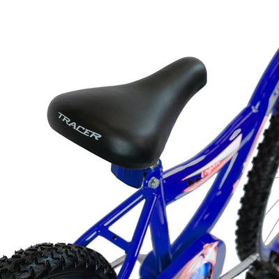 TRACER Logan 20 In Hi-Ten Steel Framed Freestyle BMX Style Beginners Bike, Blue - VMInnovations
