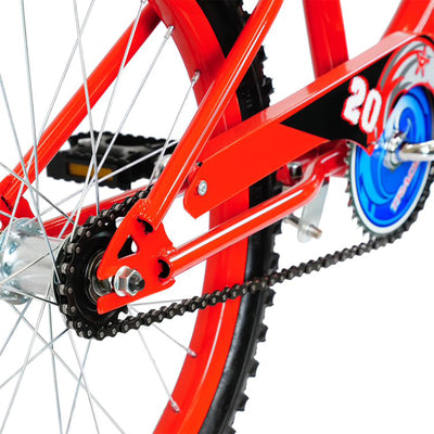 TRACER 20 In Hi-Ten Steel Framed Freestyle BMX Style Bike, Red (For Parts) - VMInnovations