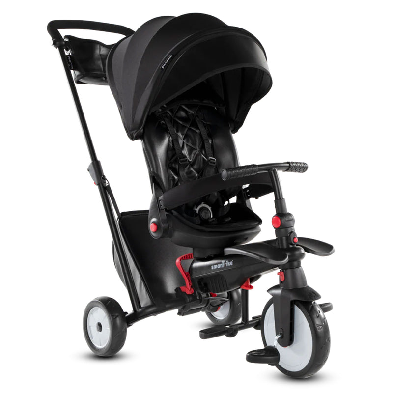 smarTrike STR7 6 in 1 Pushchair Stroller and Tricycle for 6-36 Months, Black