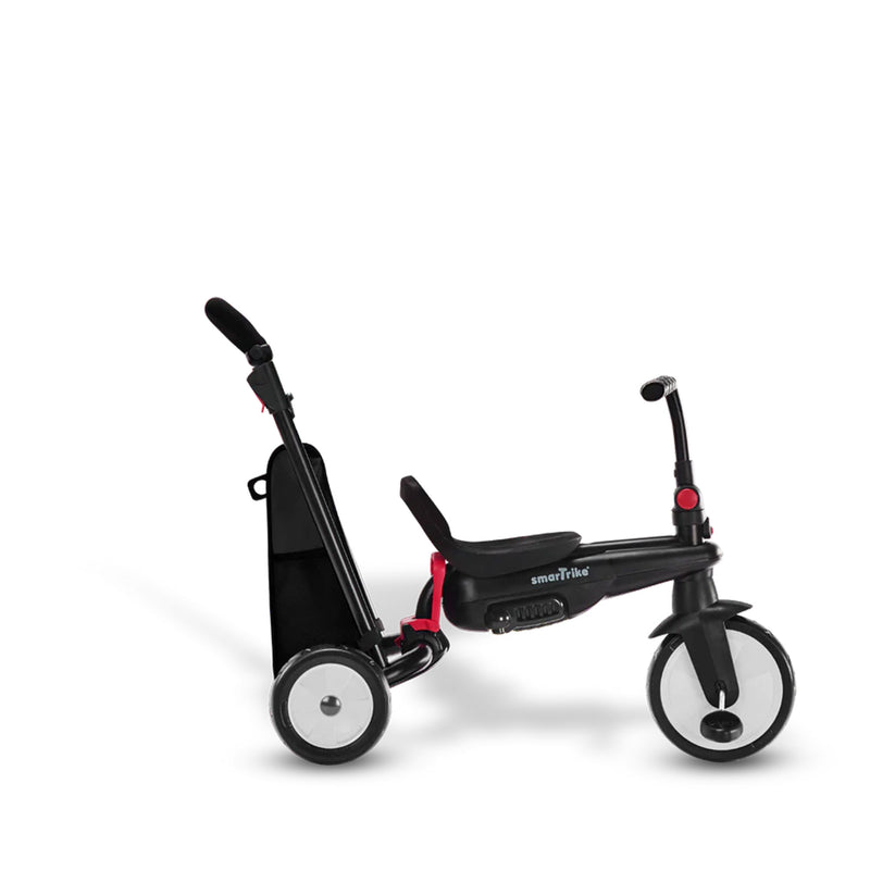 smarTrike 6 in 1 Stroller Tricycle, 1 Handed Steering, Black & White(Used)