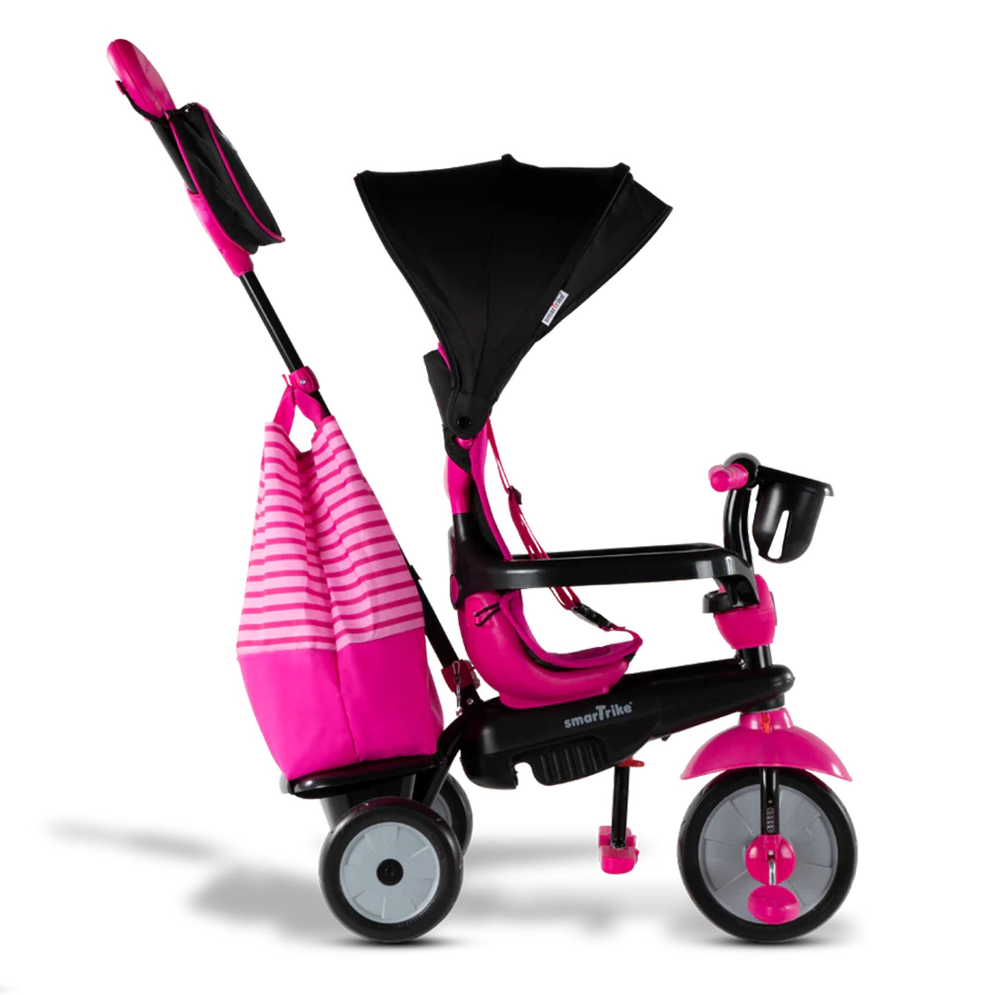 smarTrike Swing 4 in 1 Baby Toddler Stroller Tricycle for 15-36 Months, Pink