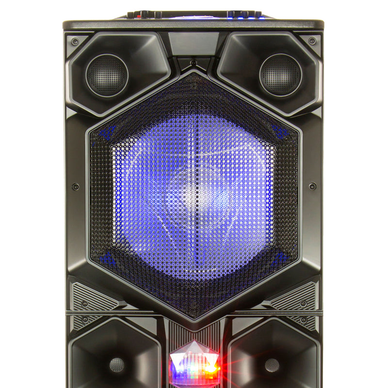 Dolphin SP-155BT Party Station 7000W Standing All Purpose Speaker w/ LED Lights