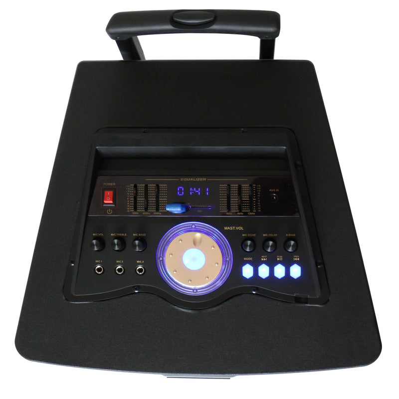 Dolphin SP-155BT Party Station 7000W Standing All Purpose Speaker w/ LED Lights