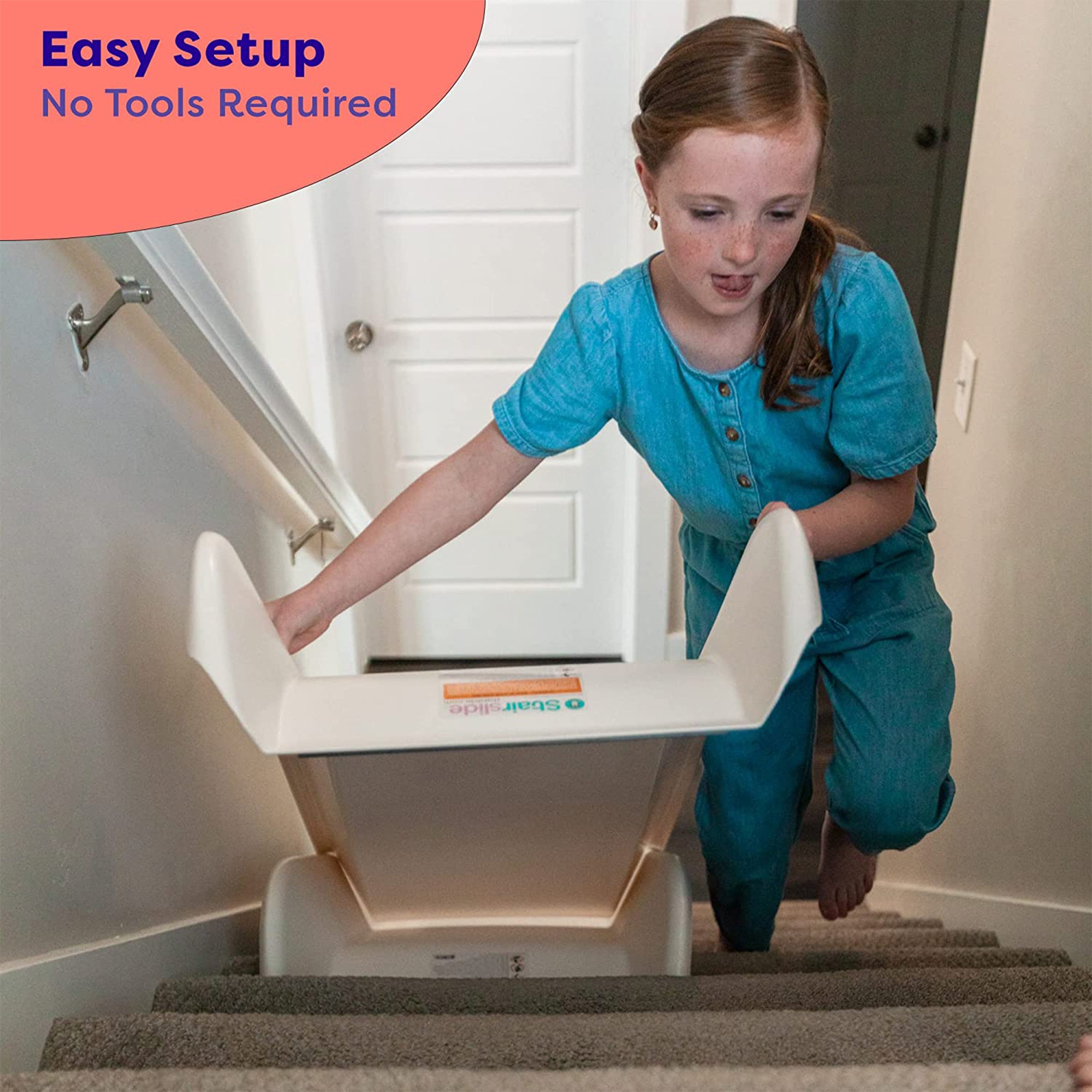 Stairslide Original Stair Mounted Kids Slide 4-Pack for 9 - 12 Stairs (Open Box) - VMInnovations