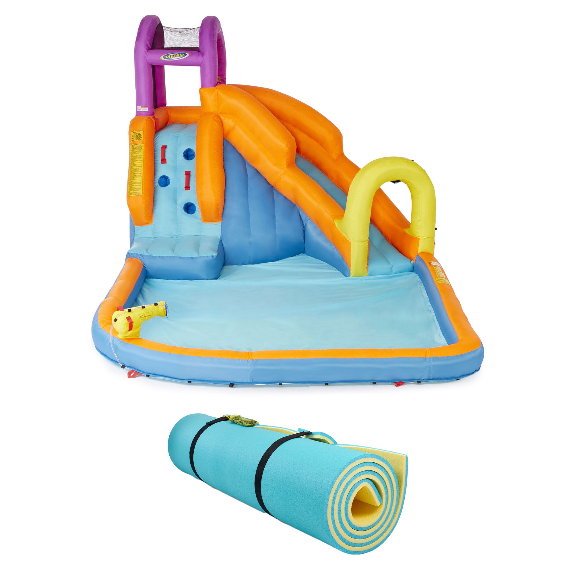 Magic Time International Mega Tornado Water Park w/ Comfy Floats 12x5' Pad Float