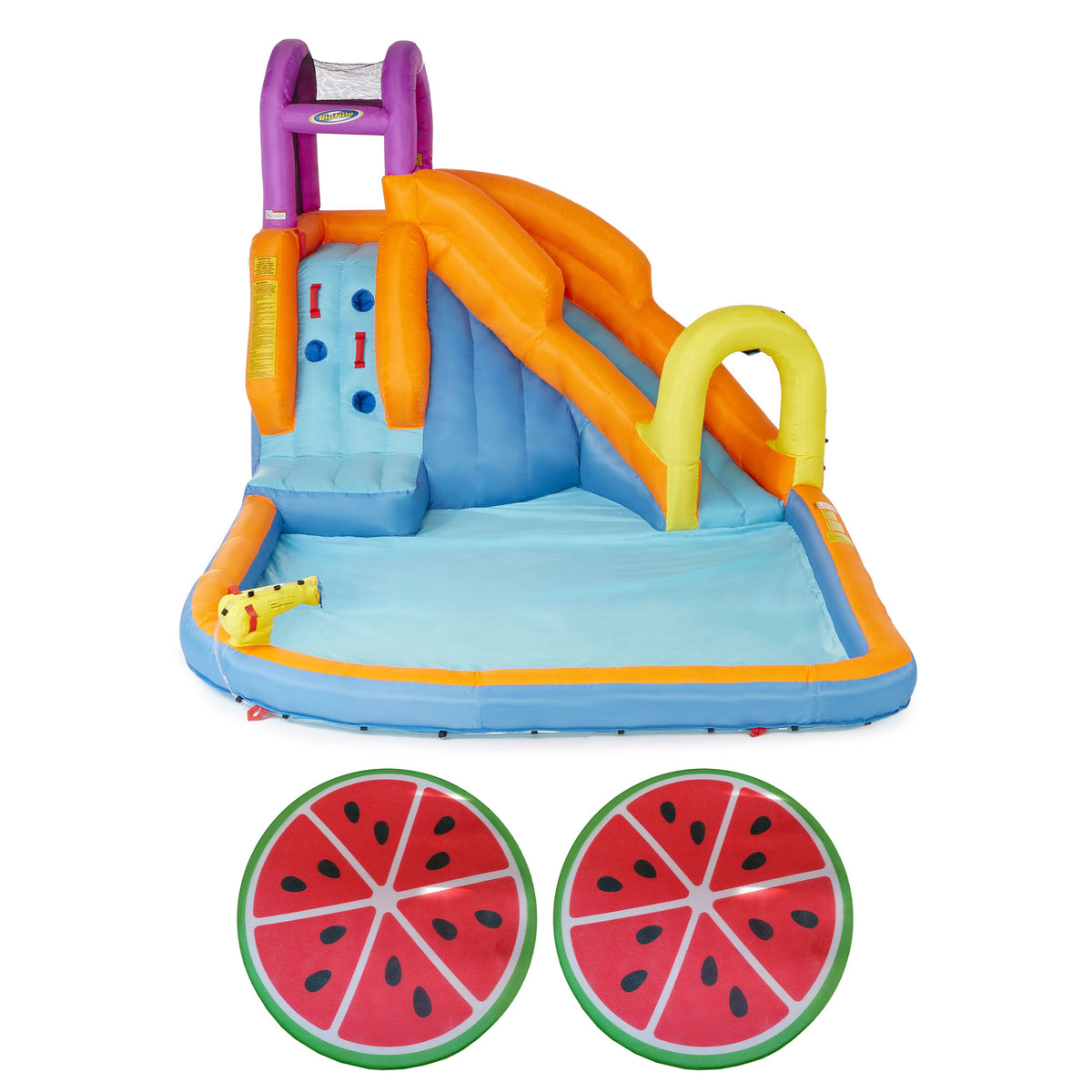 Magic Time International Mega Tornado Park and COMFY FLOATS Watermelon Float 2Pk