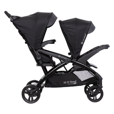 Sit N' Stand Double Stroller 2.0 DLX w/5 Point Safety Harness, Stormy (Used) - VMInnovations