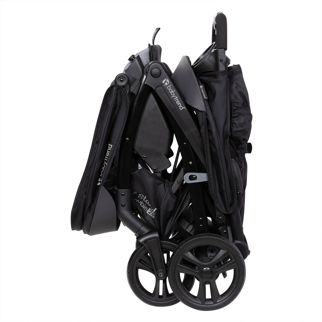 Baby Trend Sit N' Stand Double Stroller 2.0 DLX w/5 Point Safety Harness, Stormy