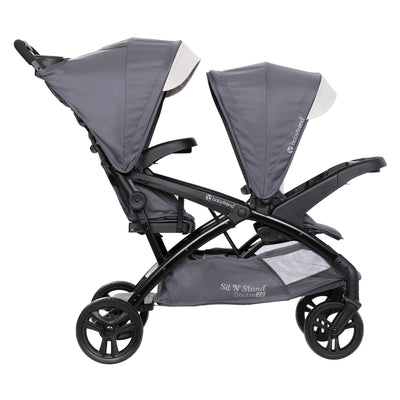Baby Trend Sit N' Stand Double Stroller w/5 Point Harness, Magnolia (Open Box) - VMInnovations