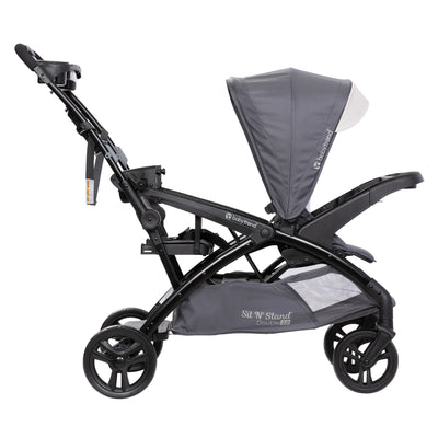 Baby Trend Sit N' Stand Double Stroller w/5 Point Harness, Magnolia (Open Box) - VMInnovations
