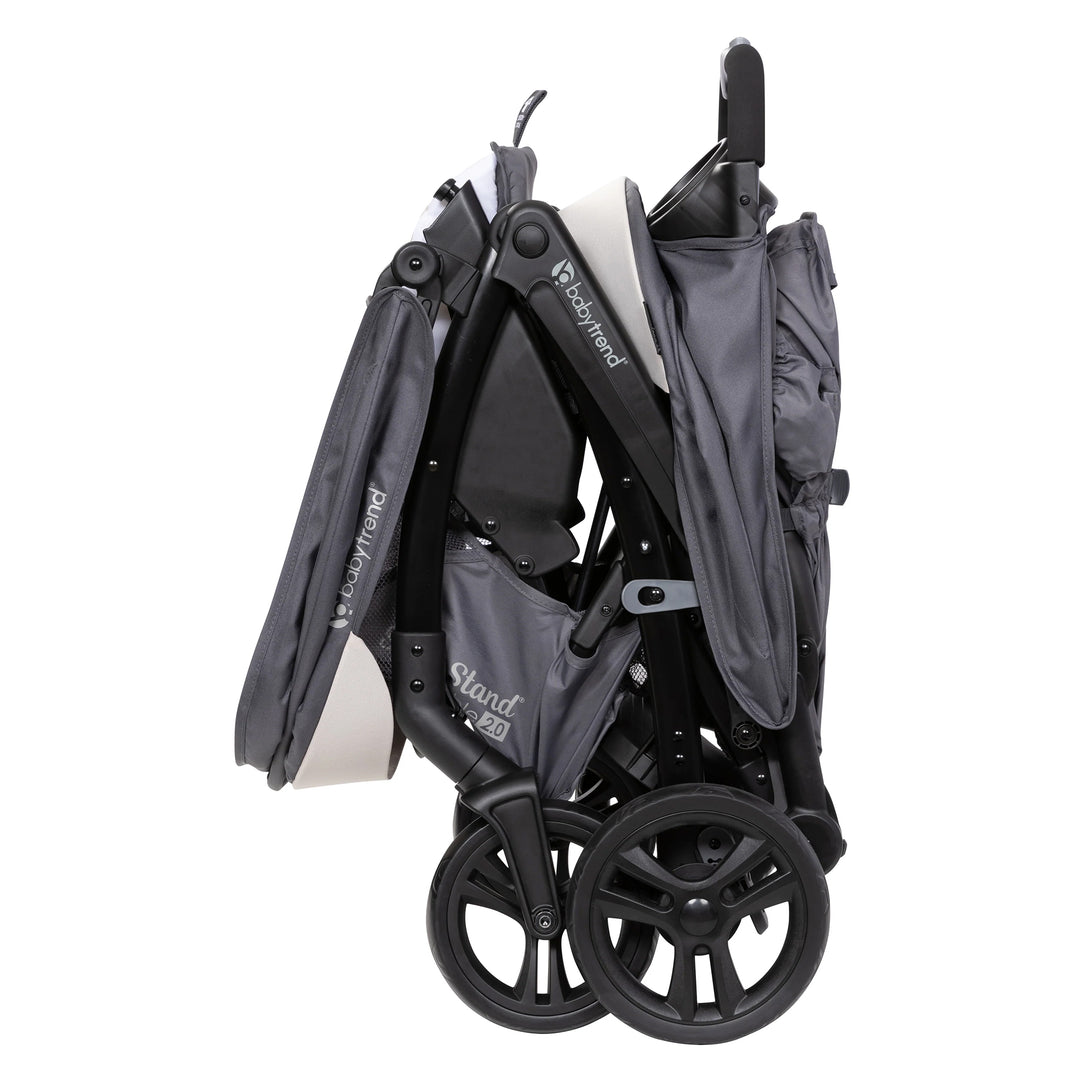 Baby Trend Sit N' Stand Double Stroller w/5 Point Harness, Magnolia (Open Box) - VMInnovations