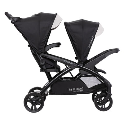 Baby Trend Sit N' Stand Double Stroller w/5 Point Harness, Modern Khaki (Used) - VMInnovations