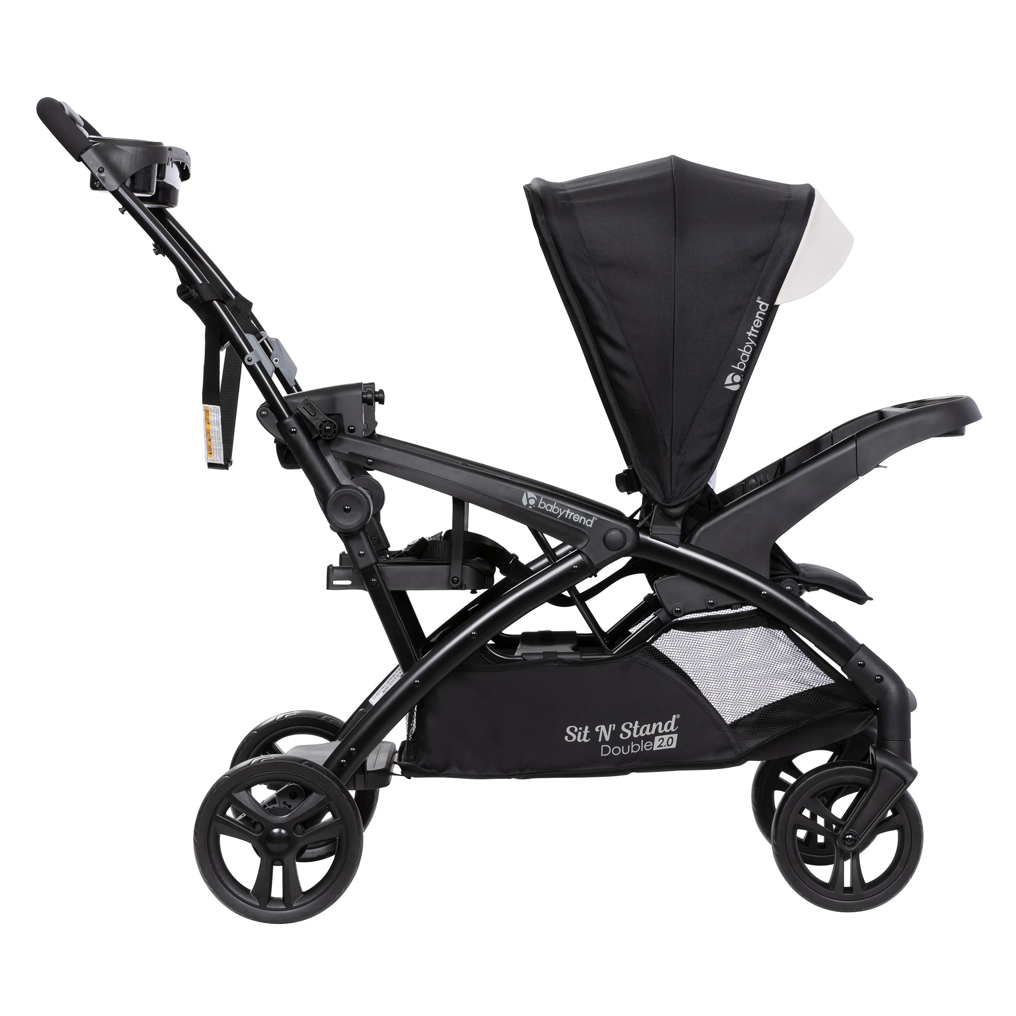 Baby Trend Sit N' Stand Double Stroller w/5 Point Harness, Modern Khaki (Used) - VMInnovations