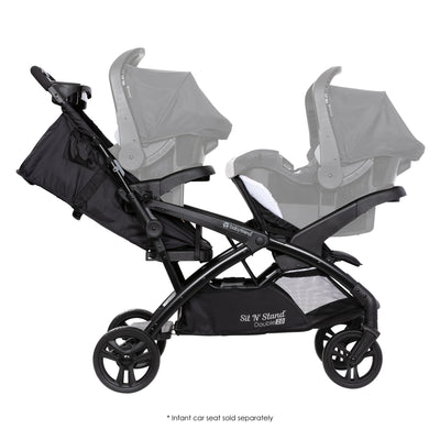 Baby Trend Sit N' Stand Double Stroller 2.0 DLX,  Modern Khaki (Open Box)