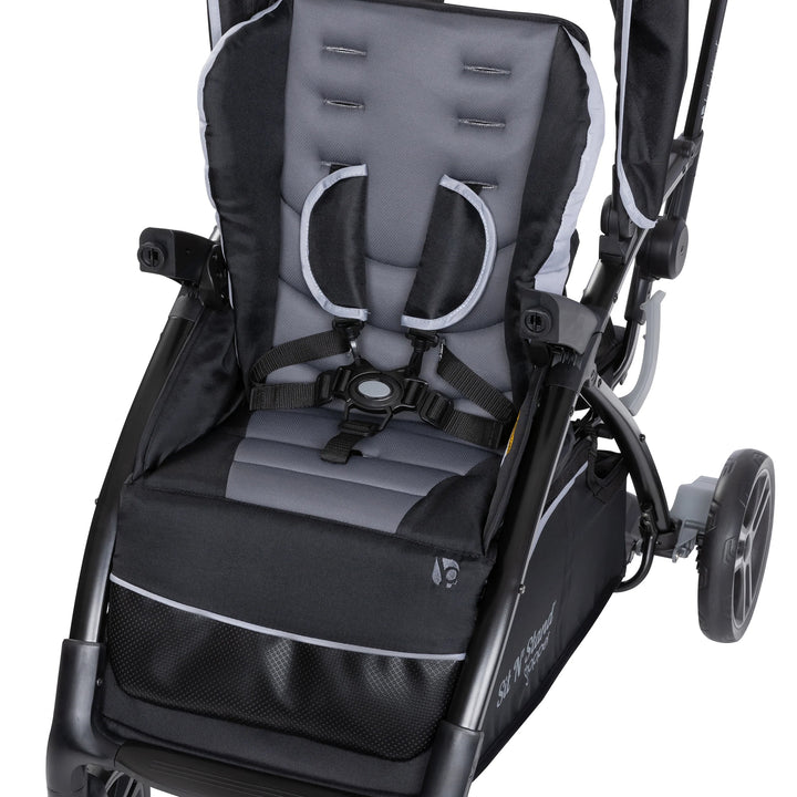 Baby Trend Sit N' Stand 5 in 1 Shopper Stroller with Canopy and Basket, Stormy - VMInnovations