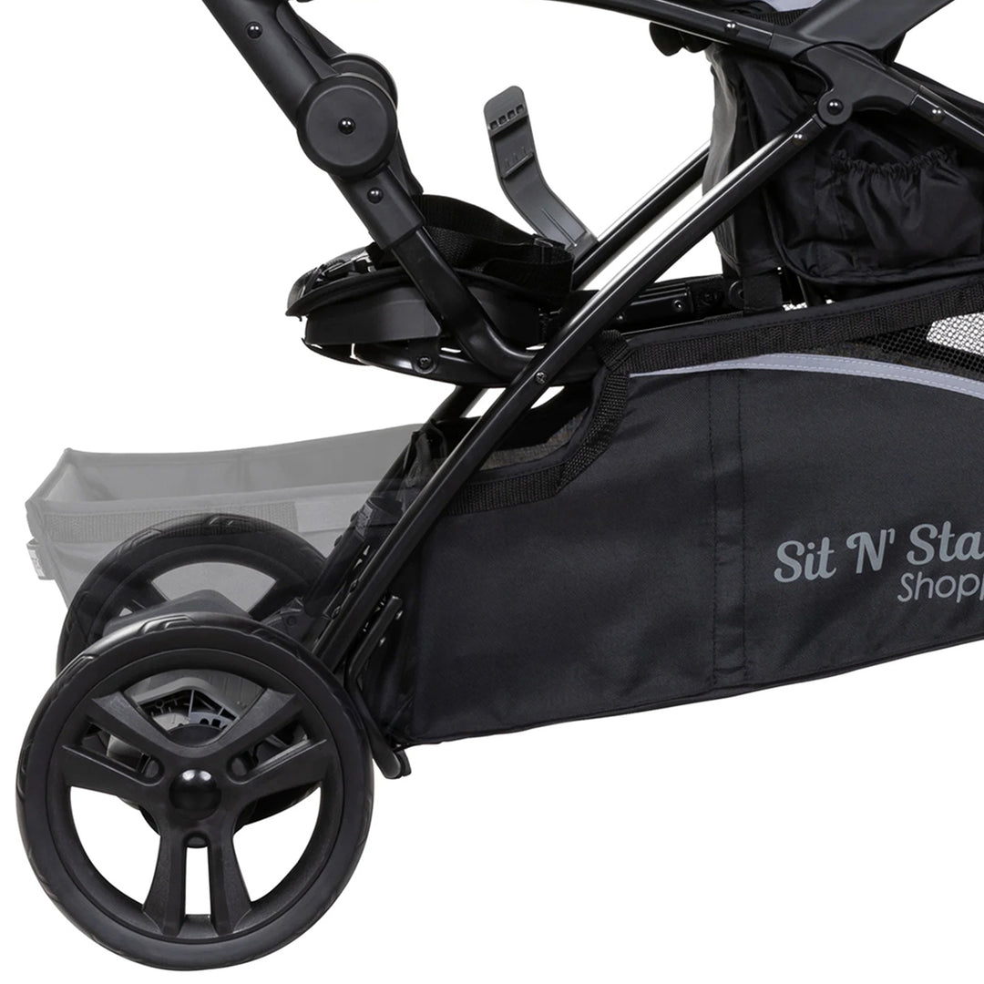 Baby Trend Sit N' Stand 5 in 1 Shopper Stroller with Canopy and Basket, Stormy