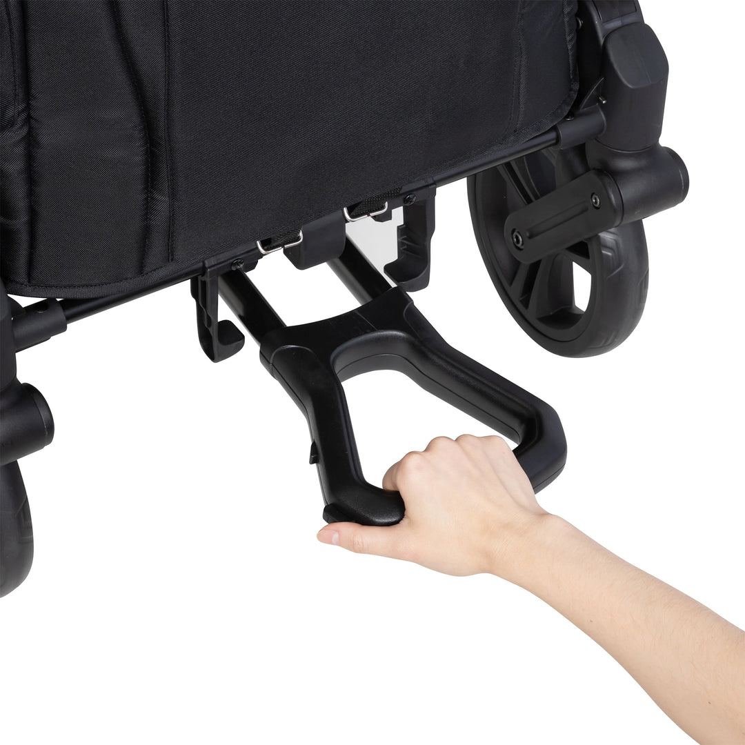 Baby Trend Expedition 2n1 Stroller Wagon w/Canopy & Basket, Modern Khaki (Used) - VMInnovations