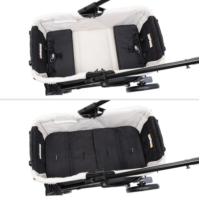 Baby Trend Expedition 2n1 Stroller Wagon w/Canopy & Basket, Modern Khaki (Used) - VMInnovations