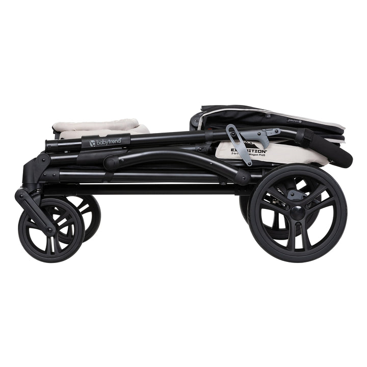 Baby Trend Expedition 2n1 Stroller Wagon w/Canopy & Basket, Modern Khaki (Used) - VMInnovations