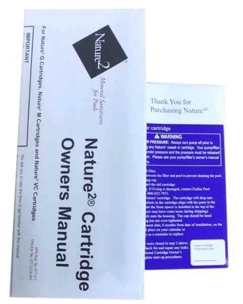 ZODIAC NATURE 2 W28155 M Claritec Mineral Cartridge 25K Gal Pool (Open Box)