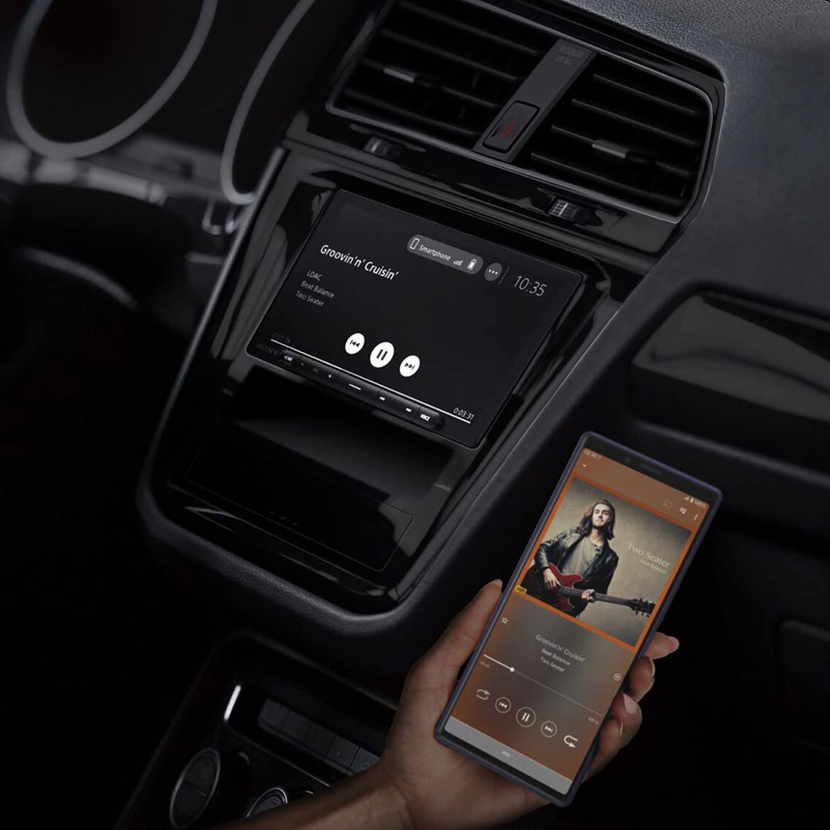 Sony Car Audio 6.95 Inch Media Receiver with CarPlay and Android Auto (Open Box)
