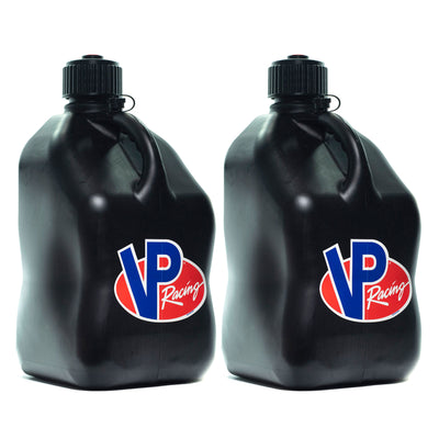 VP Racing 5.5 Gallon Motorsport Racing Liquid Utility Jug, Black (2 Pack)