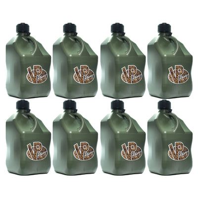 VP Racing 5.5 Gal Liquid Utility Container Jug, Camo (8 Pack)