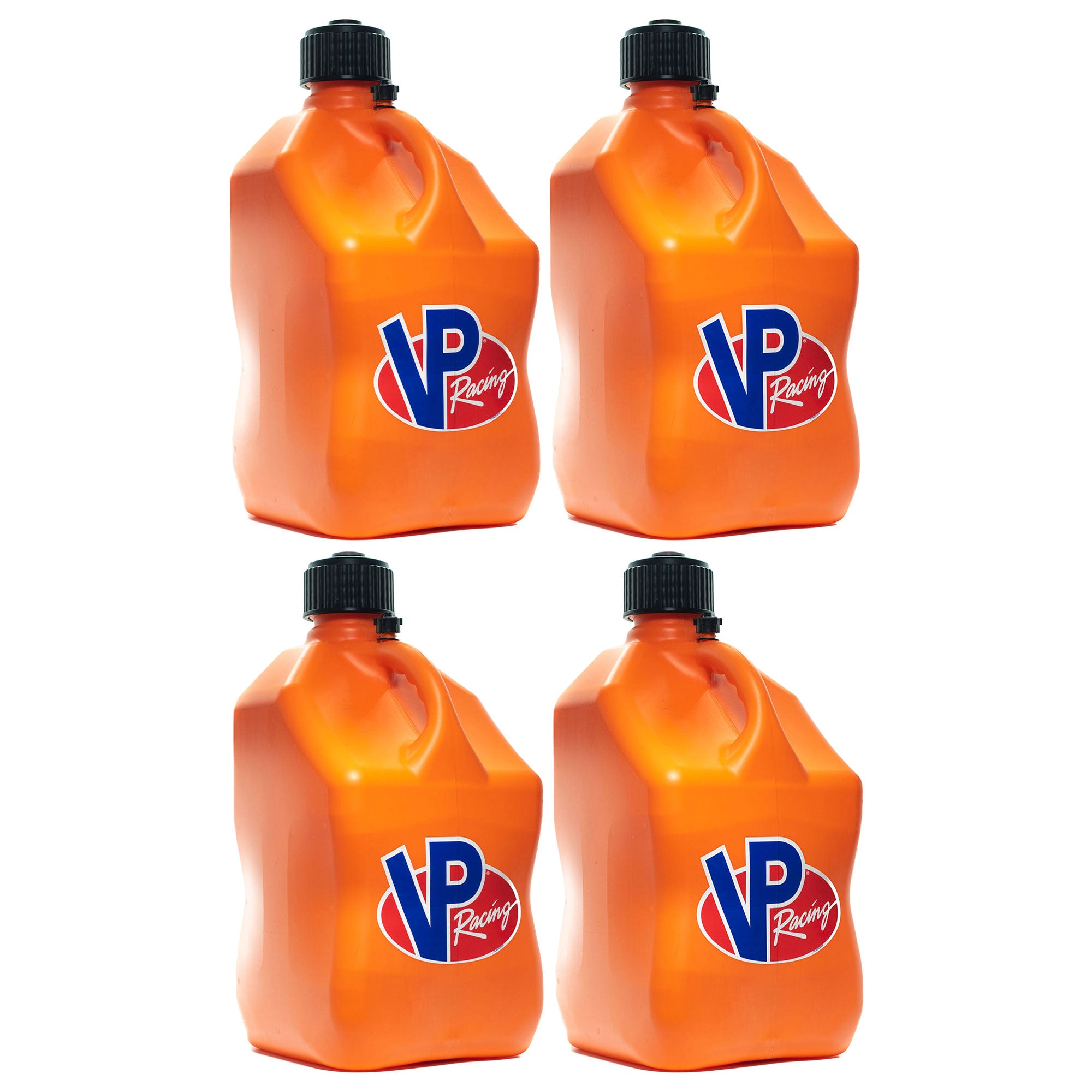 VP Racing 5.5 Gallon Motorsport Racing Utility Liquid Container, Orange (4 Pack)