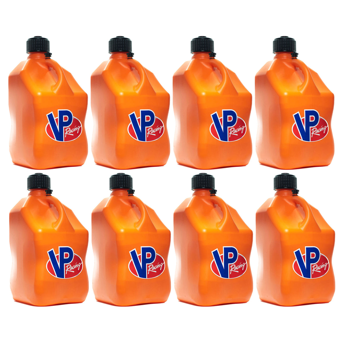 VP Racing 5.5 Gallon Motorsport Racing Utility Liquid Container, Orange (8 Pack)