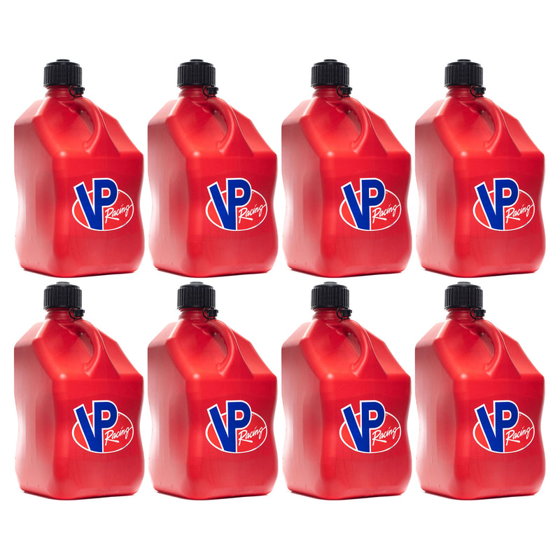 VP Racing 5.5 Gal Container Utility Container Jug, Red (8 Pk)