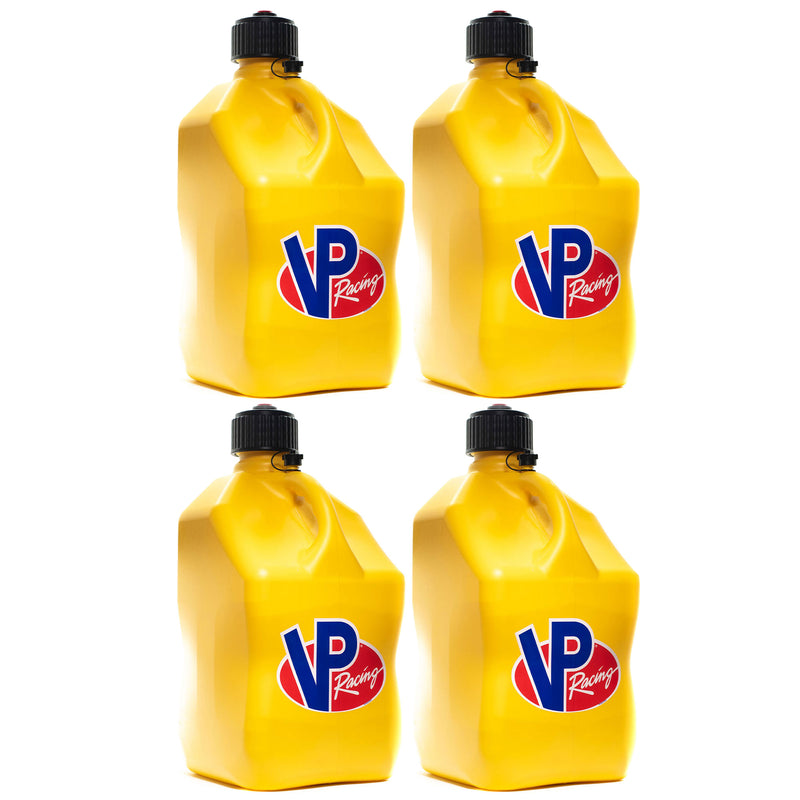 VP Racing 5.5 Gallon Container Utility Jug, Yellow (4 Pack)
