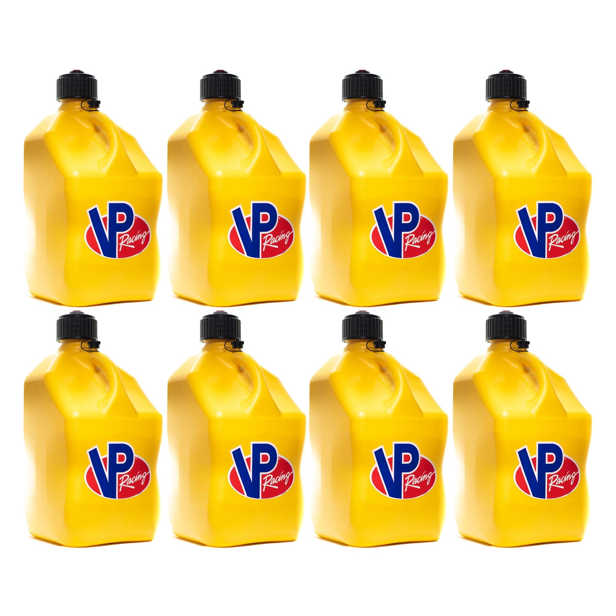 VP Racing 5.5 Gallon Motorsport Racing Container Utility Jug, Yellow (8 Pack) - VMInnovations