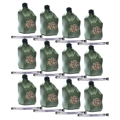 VP Racing 5.5Gal Motorsport Racing Container Utility Jug w/ Handle, Camo (12 Pk)