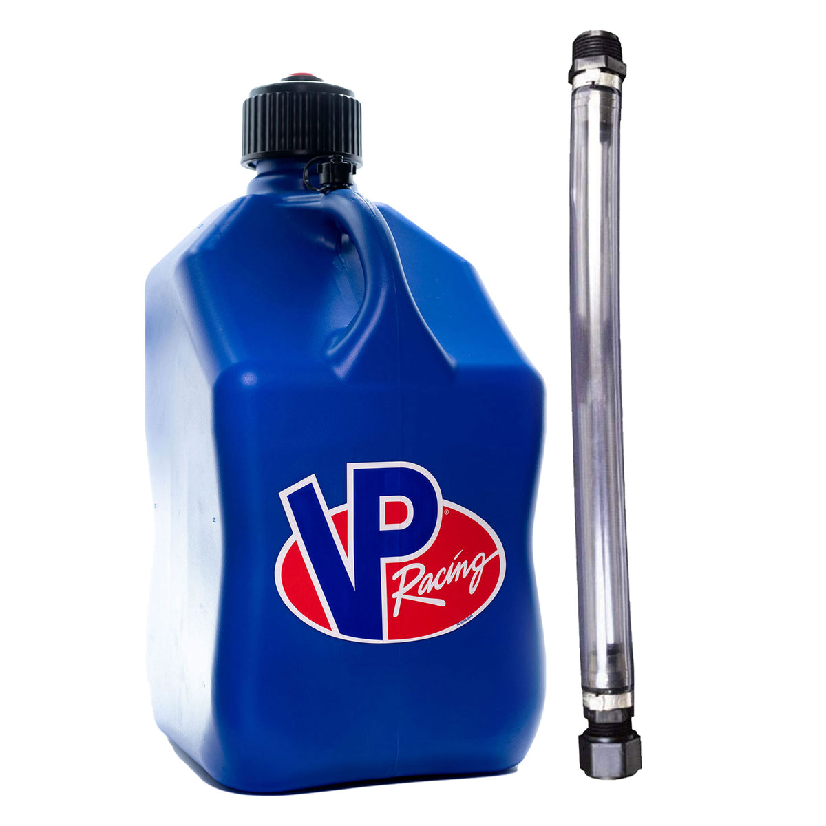 VP Racing 5.5 Gallon Utility Jug and 14 Inch Deluxe Hose, Blue (12 Pack)