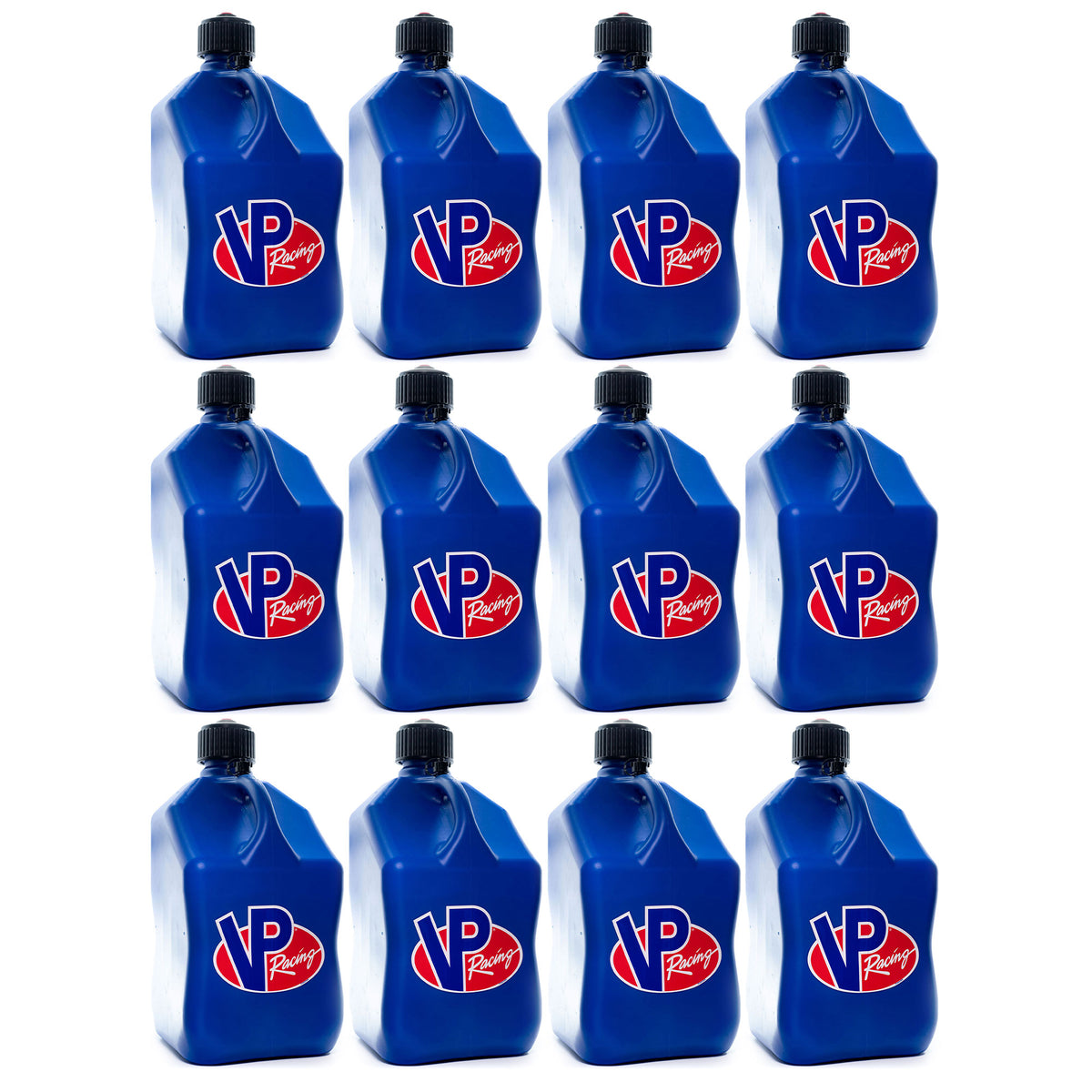 VP Racing 5.5 Gal Liquid Utility Container Jug, Blue (12 Pack)