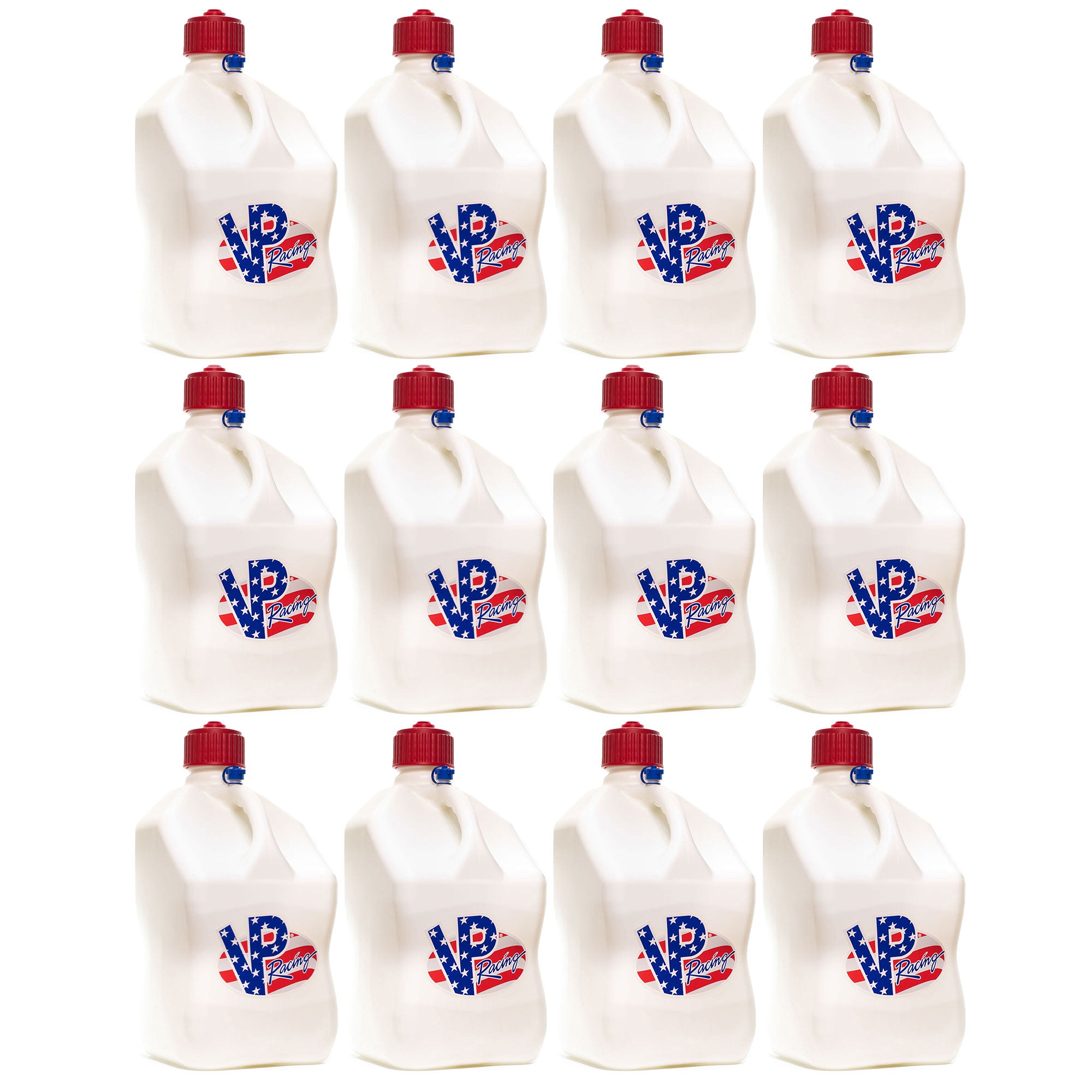 VP Racing 5.5 Gal Container Utility Jug, Patriotic (12 Pack)