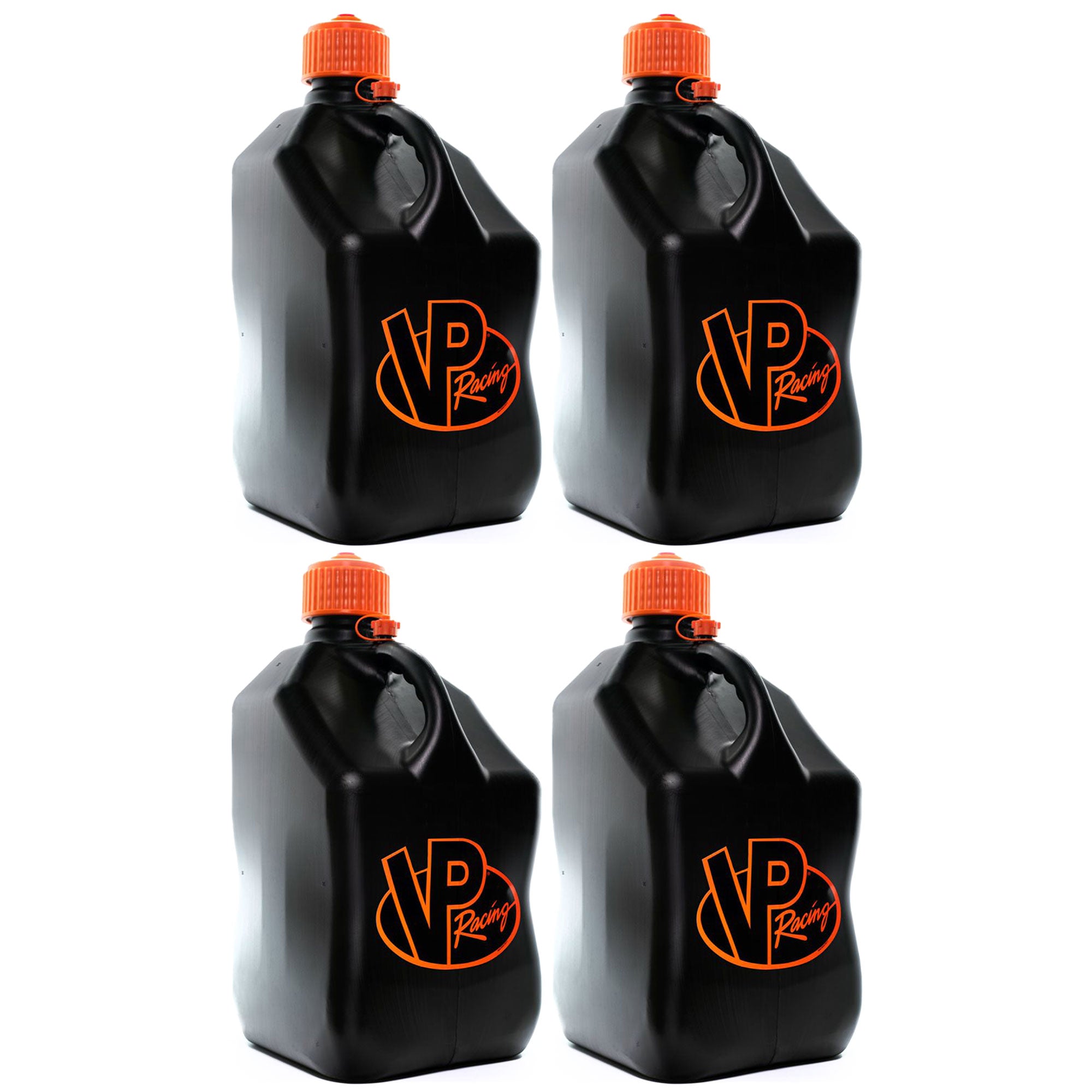 VP Racing 5.5 Gal Utility Jug, Black and Orange (4 Pack)