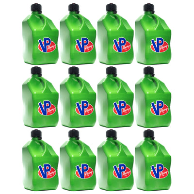 VP Racing 5.5 Gal Container Utility Jug, Green (12 Pack)