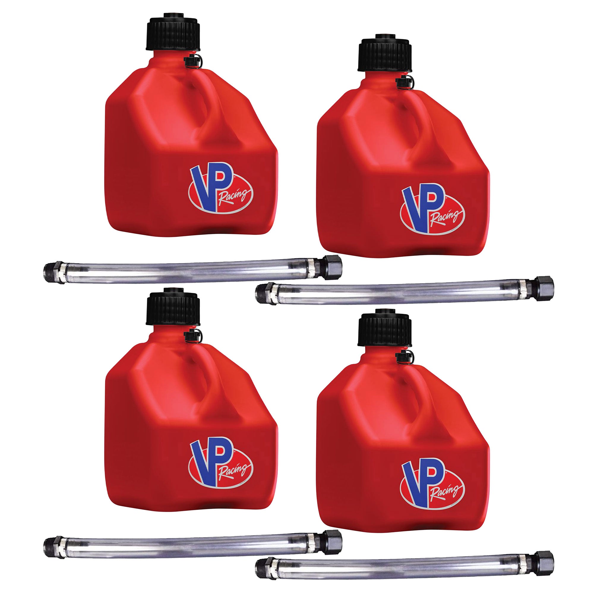 VP Racing 3 Gal Square Liquid Container Utility Jug, Red (4 Pack) - VMInnovations