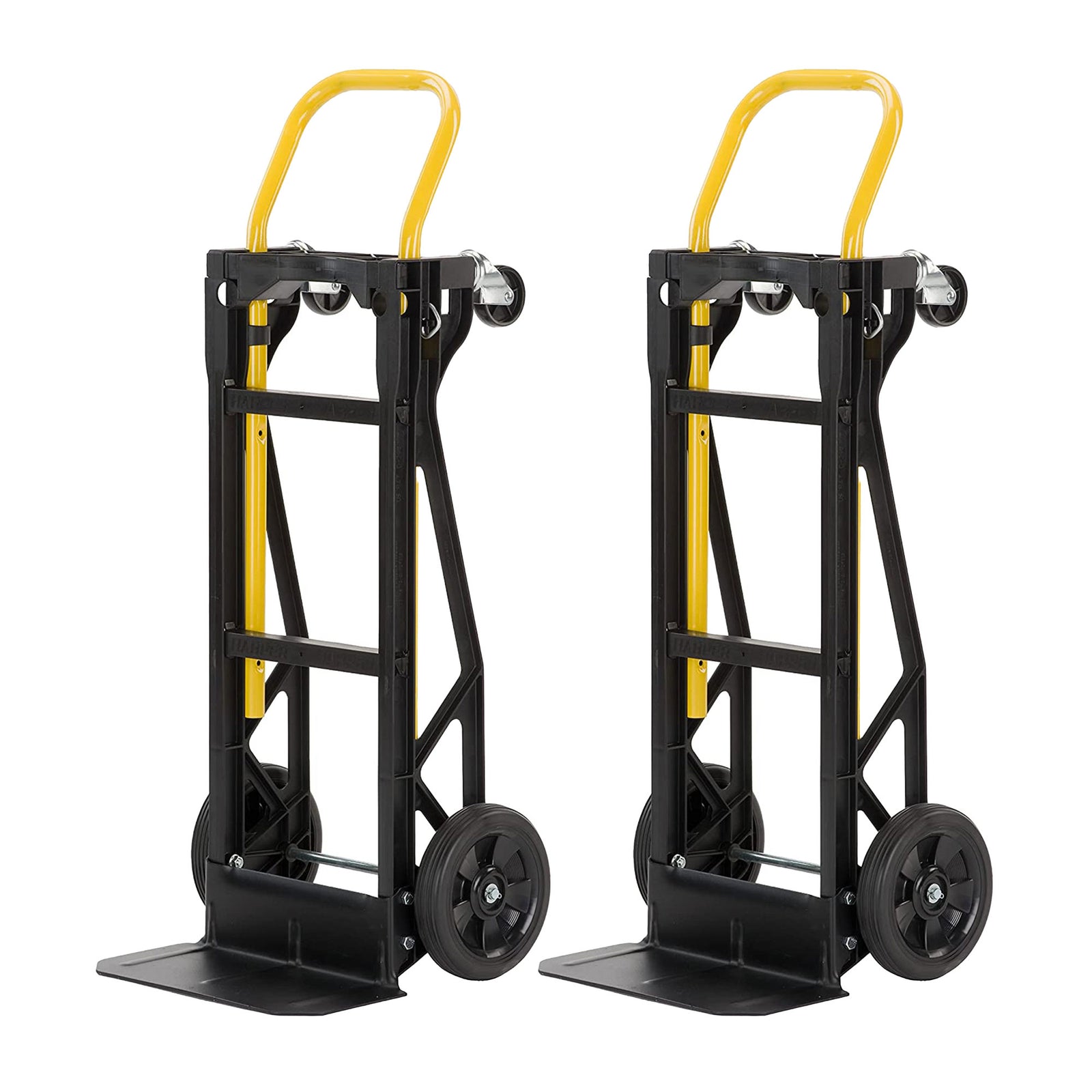 Harper Trucks PJDY2223AKD 400 Lb Capacity Convertible Dolly, Black (2 Pack) - VMInnovations